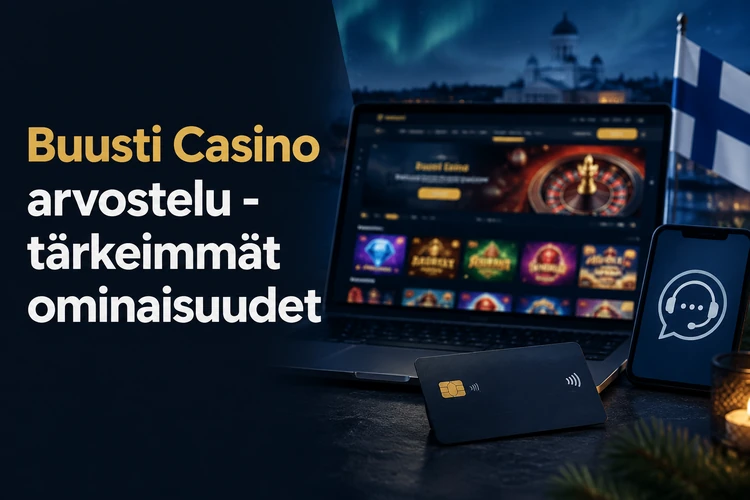 Buusti Casino arvostelu - tärkeimmät ominaisuudet
