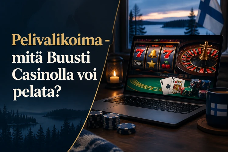Pelivalikoima - mitä Buusti Casinolla voi pelata?